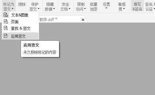 pdf 標記密文