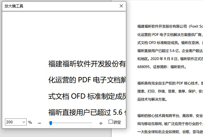 放大鏡功能PDF文檔有嗎?