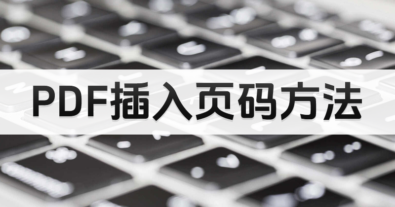 如何在PDF文件內(nèi)容里添加頁(yè)碼?pdf加頁(yè)碼的方法教學(xué)